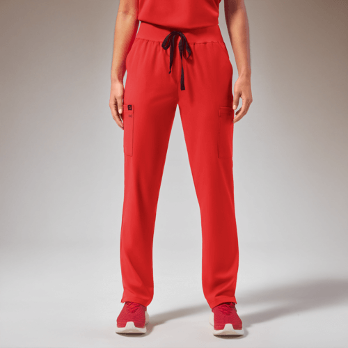 Base Women's 7-Pocket STRETCH Straight Leg Cargo Scrub Pant