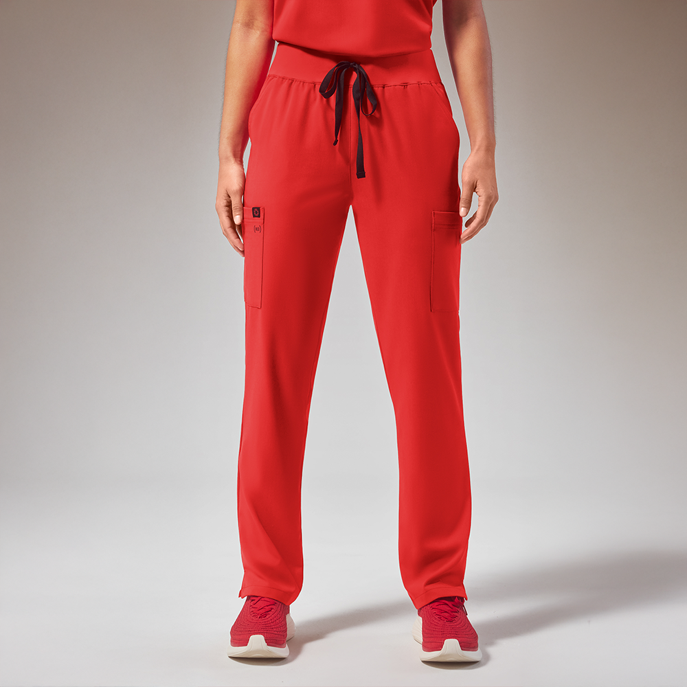 Base Women's 7-Pocket STRETCH Straight Leg Cargo Scrub Pant