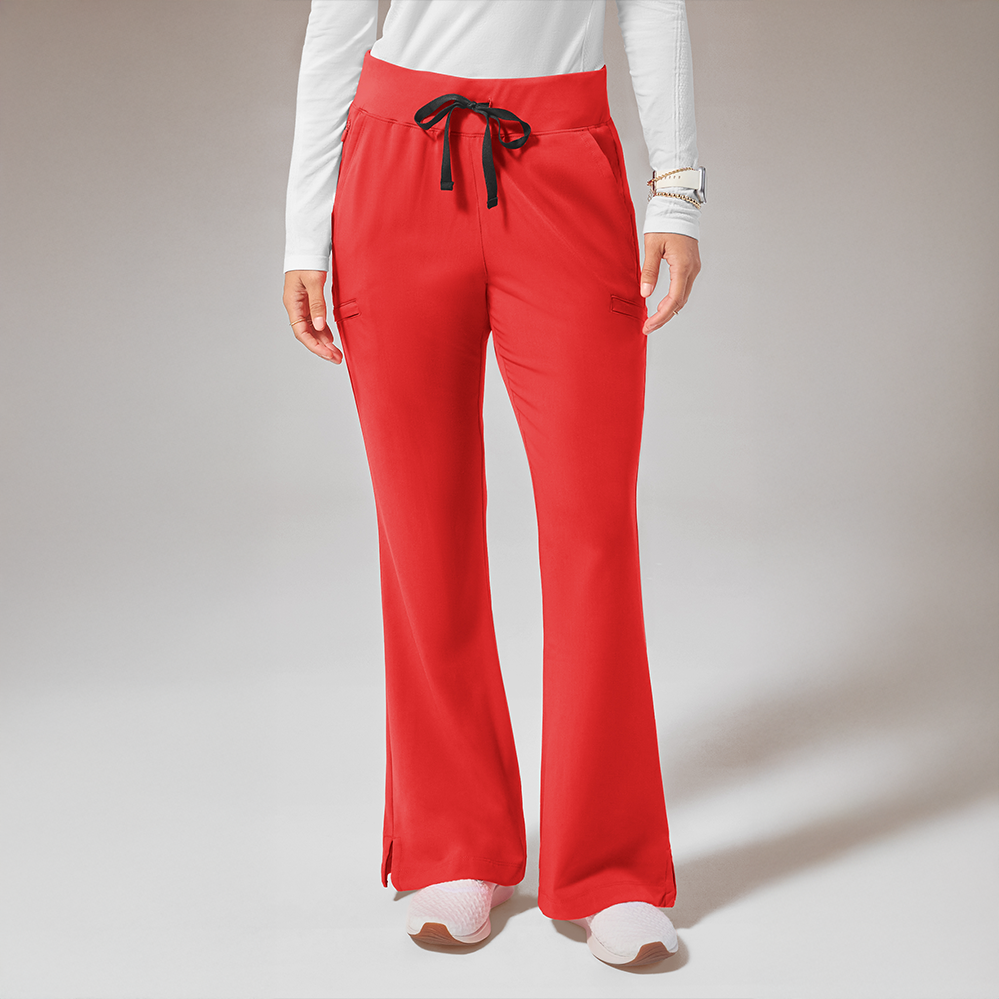 (HYPOTHESIS)ᴿᴱᴰ Meta FL Women’s 7-Pocket Flare Leg Cargo Scrub Pant